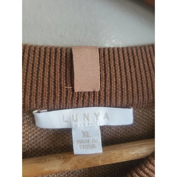 Luna Cozy Sweater Women's XL Humble Brown Silk Blend Pullover Top NWOT - Picture 2 of 11